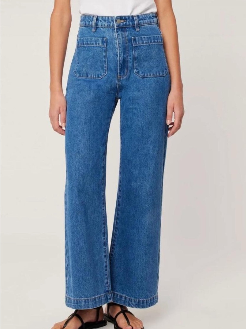 ROLLA'S High-Rise Sailor Jeans in Ashley  Blue